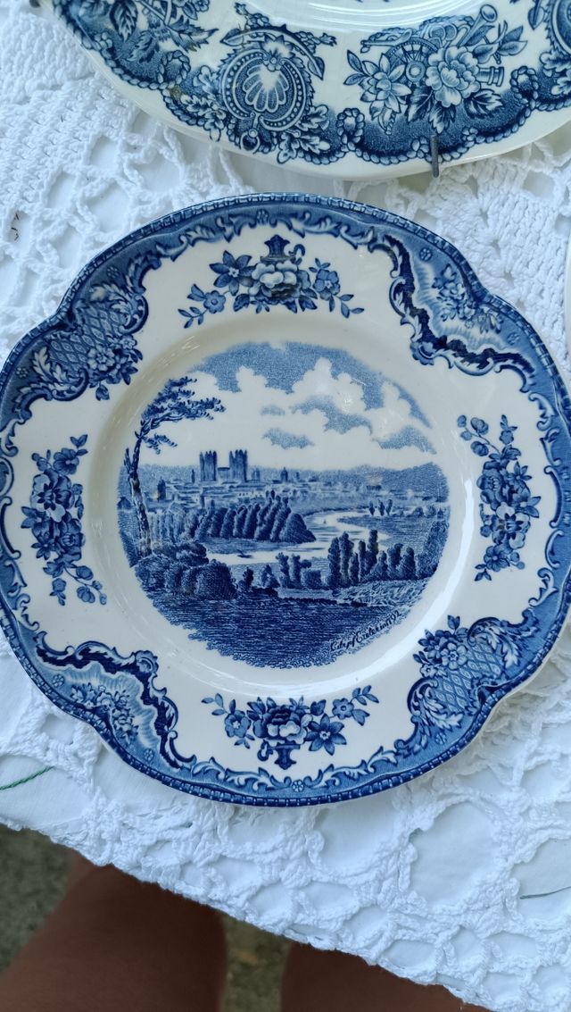 Platos de porcelana, Limoges, Jhonsonsbros
