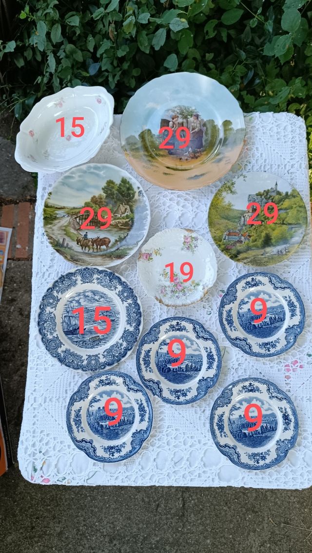 Platos de porcelana, Limoges, Jhonsonsbros
