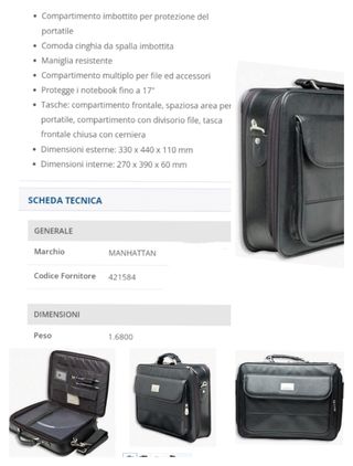 Borsa per NOTEBOOK Manhattan