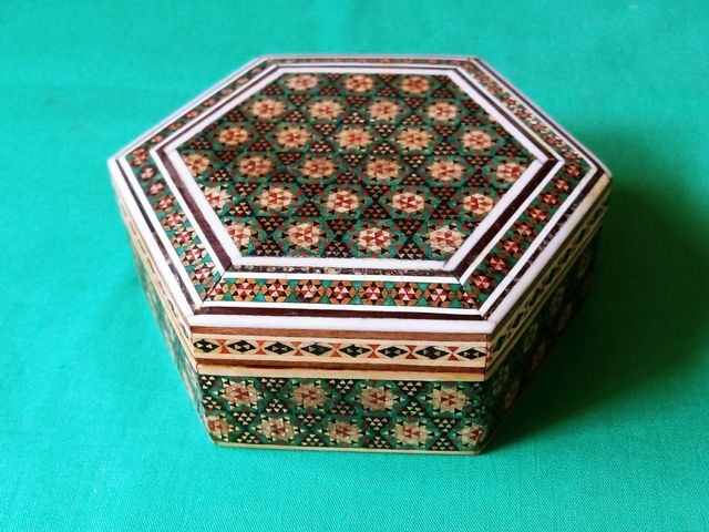 Cofre caja joyero persa khatam Persian casket