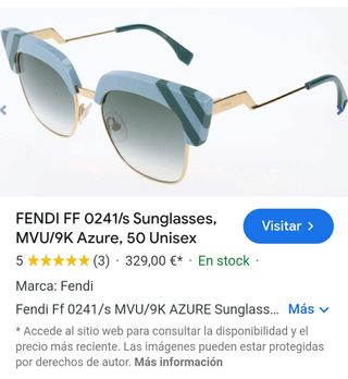 Gafas Fendi. Oportunidad (ver capturas pvp)