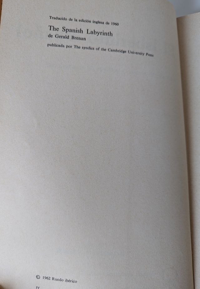 El laberinto español por Gerald Brenan