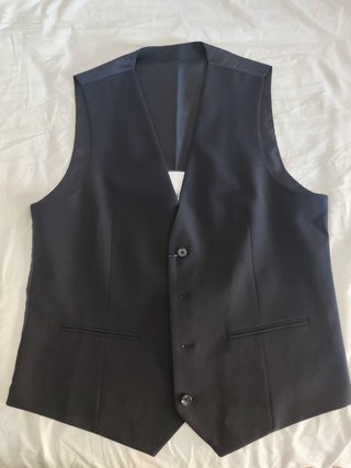 Chaleco azul hombre Mango