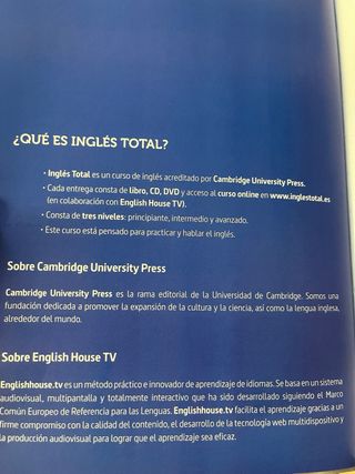 Libros de inglés "Inglés total"