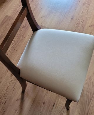 6 sillas de pino macizas color castaño