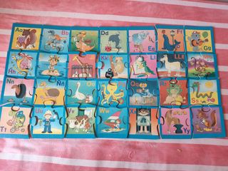 3 puzzle años '80 educativos