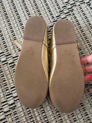 Bailarinas doradas Zara niña n32