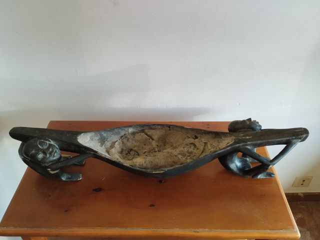 Porta velas de madera exótico