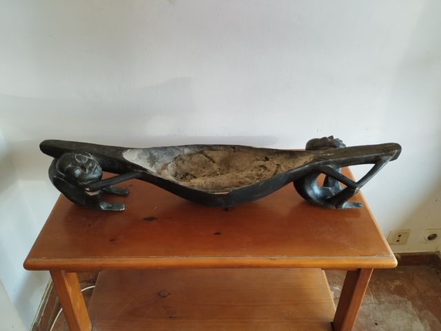 Porta velas de madera exótico