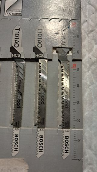 Paquete hojas sierra calar Bosch madera