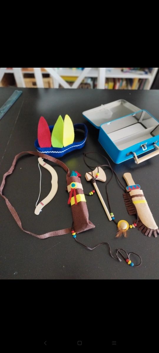 Maletín kit indios juguete