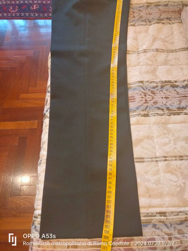 Pantaloni uomo colore nero Benetton, Tg 46 ITA