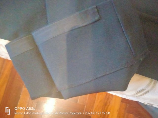 Pantaloni uomo colore nero Benetton, Tg 46 ITA