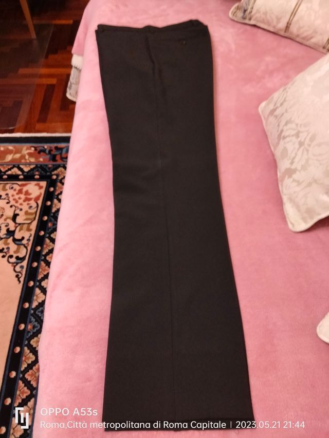 Pantaloni uomo colore nero Benetton, Tg 46 ITA