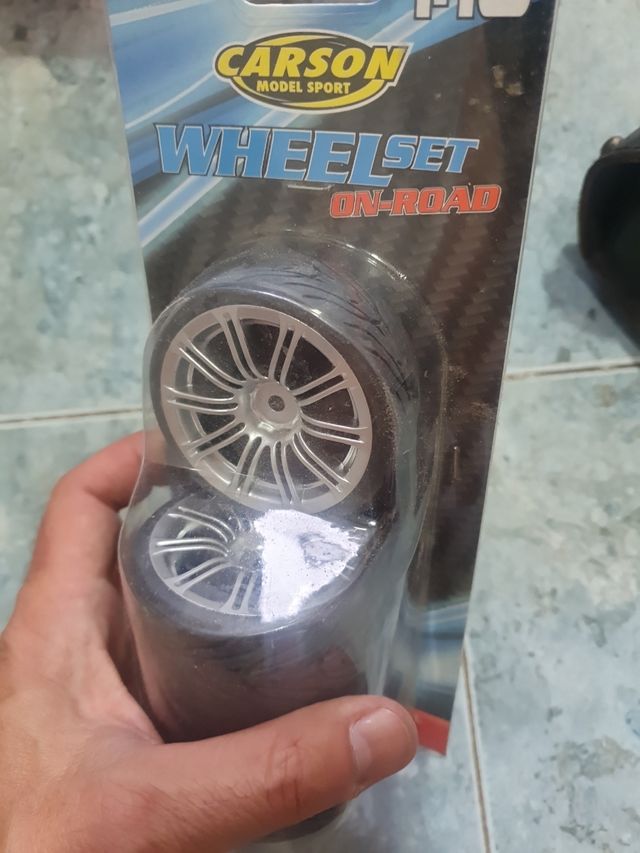 carson 1/10 set 4 ruedas tc radiocontrol