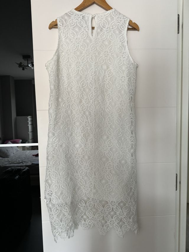 Vestido encaje blanco roto de Love M. Talla L