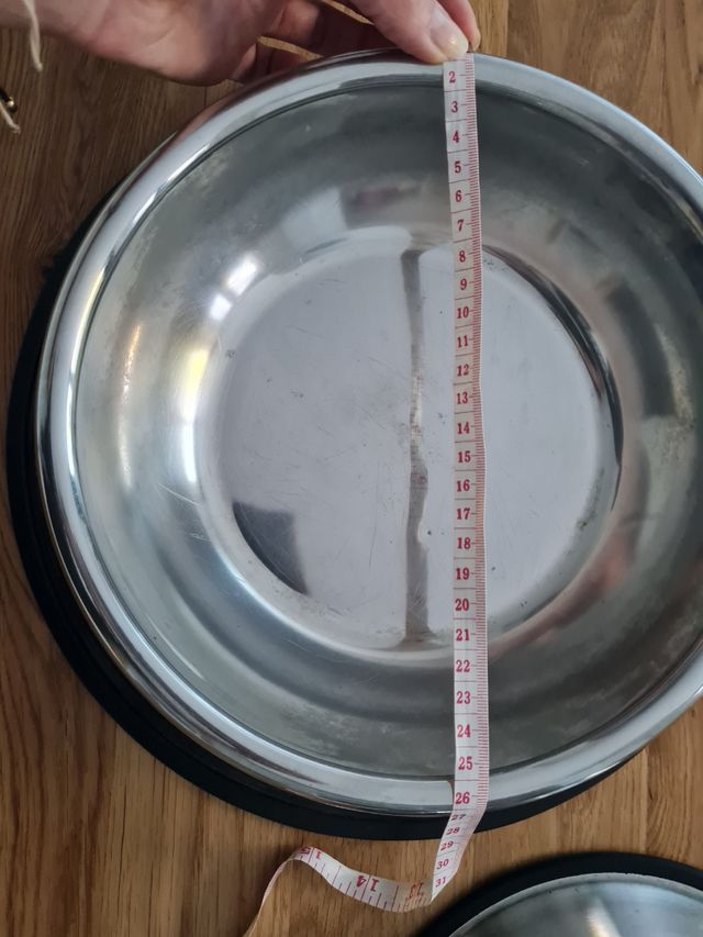 Lote 2 comederos inox antideslizantes