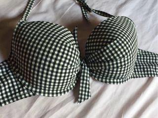 Bikini Etam 90D 38-40. Copa dura. Cuadros vichy