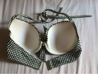 Bikini Etam 90D 38-40. Copa dura. Cuadros vichy