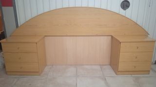 Cabezal y 2 mesitas noche