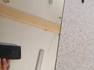 Cristal de espejo antiguo