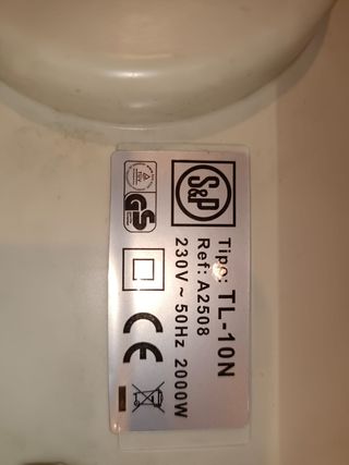 Calefactor calefacción eléctrica 