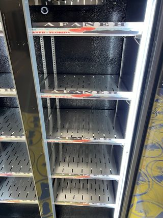 NEVERA AFANEH DE 2 PUERTAS MODELO FLORIDA-NEGRA