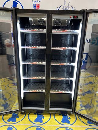 NEVERA AFANEH DE 2 PUERTAS MODELO FLORIDA-NEGRA