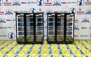 NEVERA AFANEH DE 3 PUERTAS FLORIDA-NEGRA