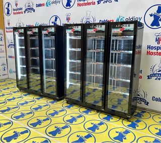 NEVERA AFANEH DE 3 PUERTAS FLORIDA-NEGRA