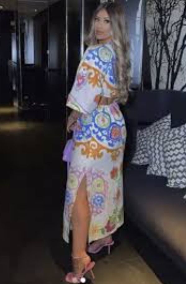 🏵Vestido lino estampado S/M🏵