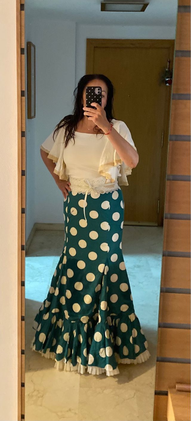 Falda flamenca talla 38