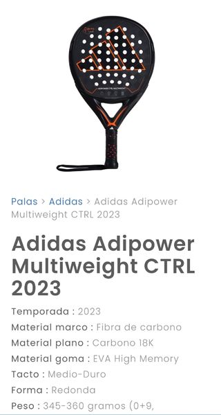 Pala Adidas adipower ctrl multiweight