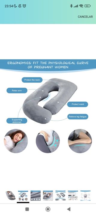 Cojin/Almohada de lactancia con doble funda.