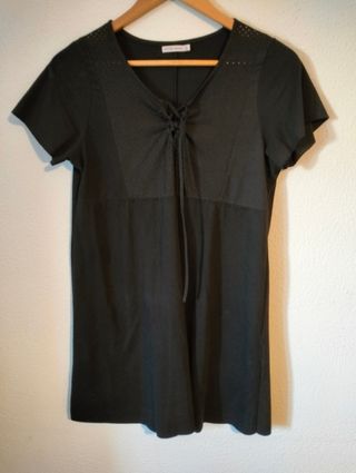 Vestido Negro Bershka