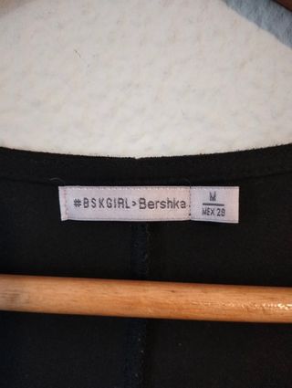 Vestido Negro Bershka