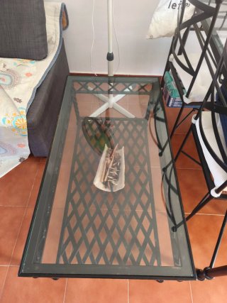 Mesa y 4 sillas artesanas.forja, conjunto comedor,