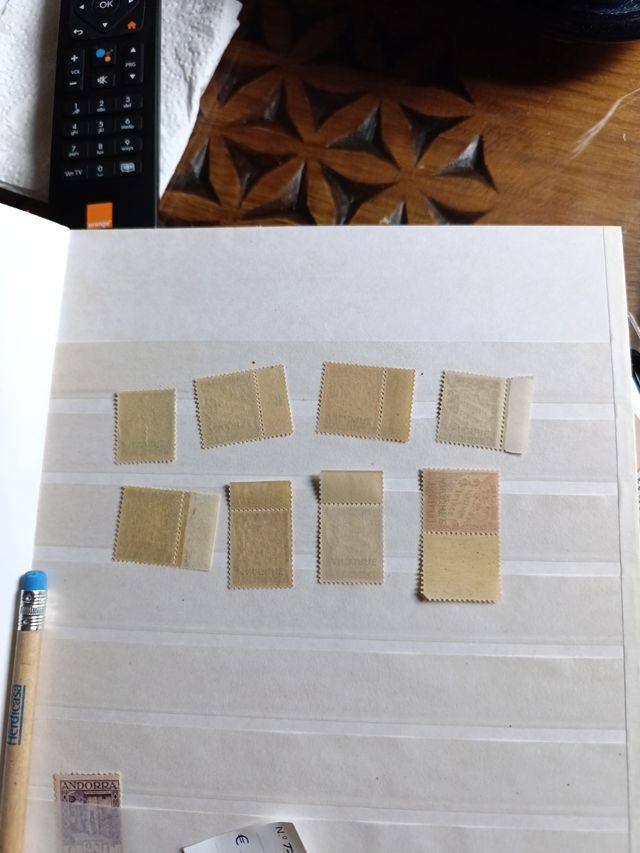 Sellos Andorra Francesa ivert 1/8 tasas