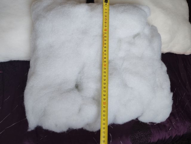 Relleno cojinas distintos tamaños.