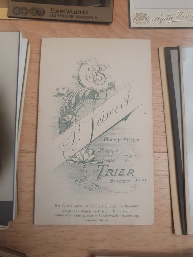 Fotografia formato cdv clásica carte de visite