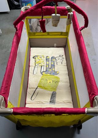 Cuna Portátil Jané y Colchón de Viaje Goli