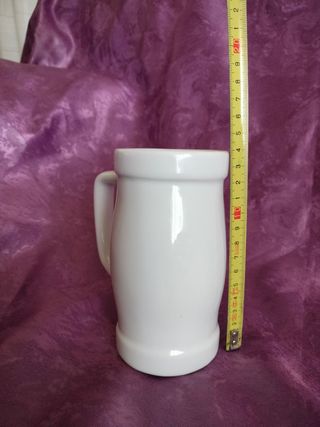 JARRA BLANCA DE LOZA