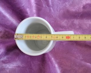 JARRA BLANCA DE LOZA