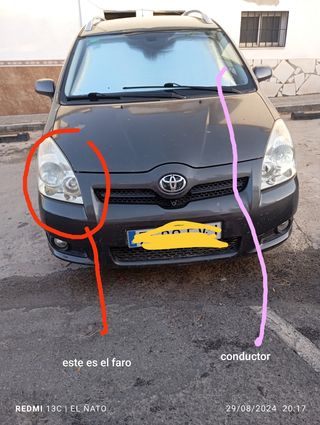 Faro delantero Toyota Corolla Verso