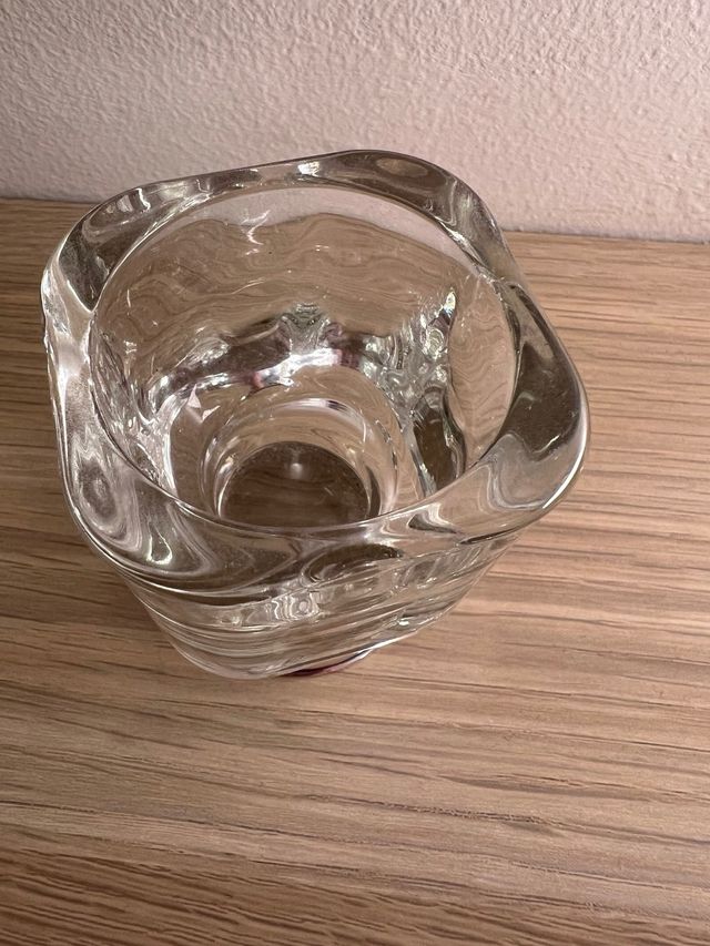 Piccolo vasetto cristallo e argento