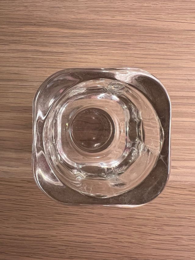 Piccolo vasetto cristallo e argento