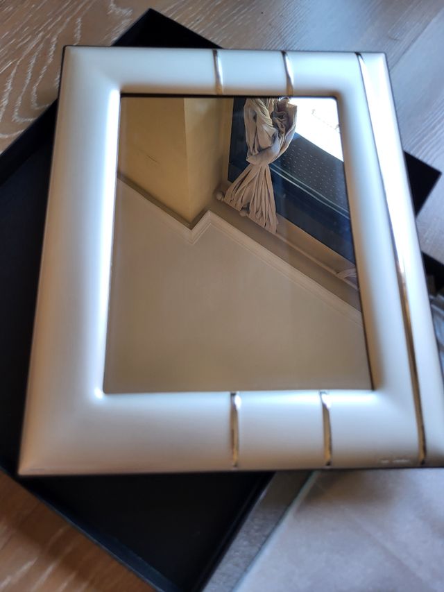 Portafoto o specchio in argento Pierre Cardin