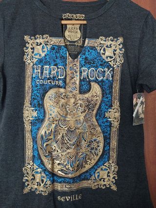 Camiseta hard rock cafe sevilla mujer M
