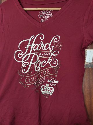 Camiseta hard rock cafe sevilla mujer XXL