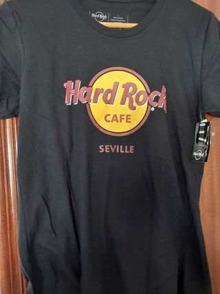 Camiseta hard rock cafe sevilla mujer L 